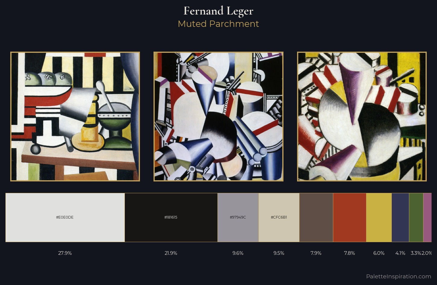 Fernand Leger Palette 5 — Muted Parchment