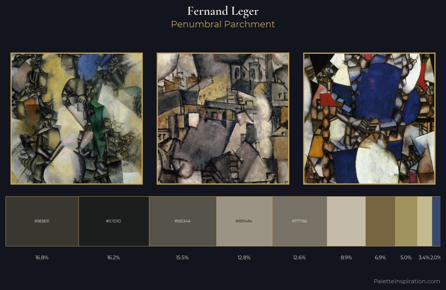 Fernand Leger Palette 8 — Penumbral Parchment