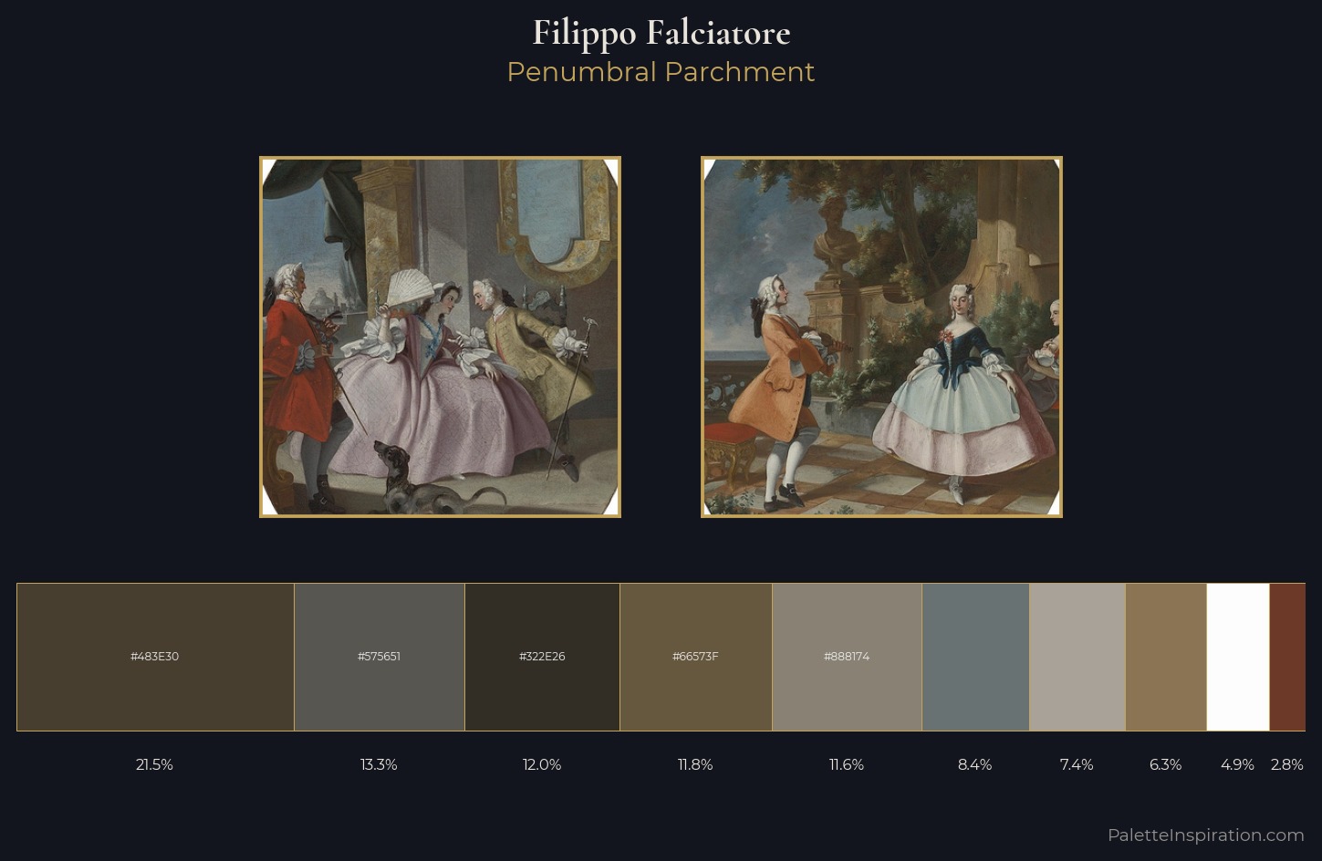 Filippo Falciatore Palette 2 — Penumbral Parchment