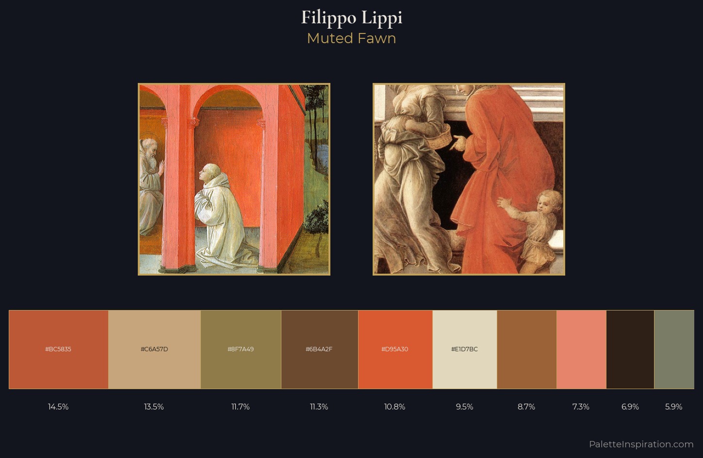 Filippo Lippi Palette 4 — Muted Fawn