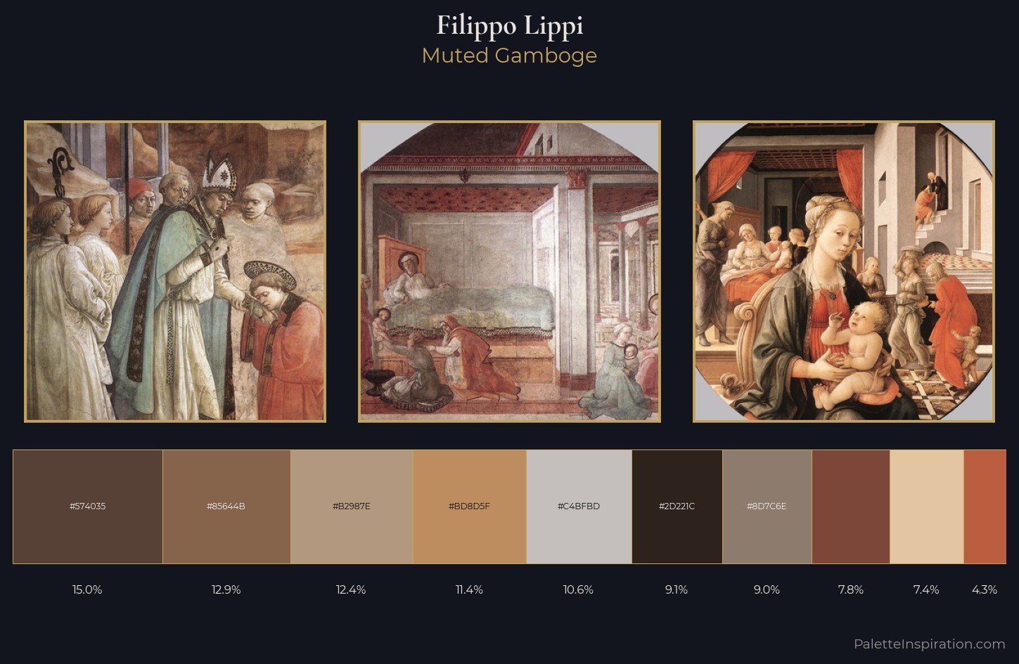 Filippo Lippi Palette 5 — Muted Gamboge
