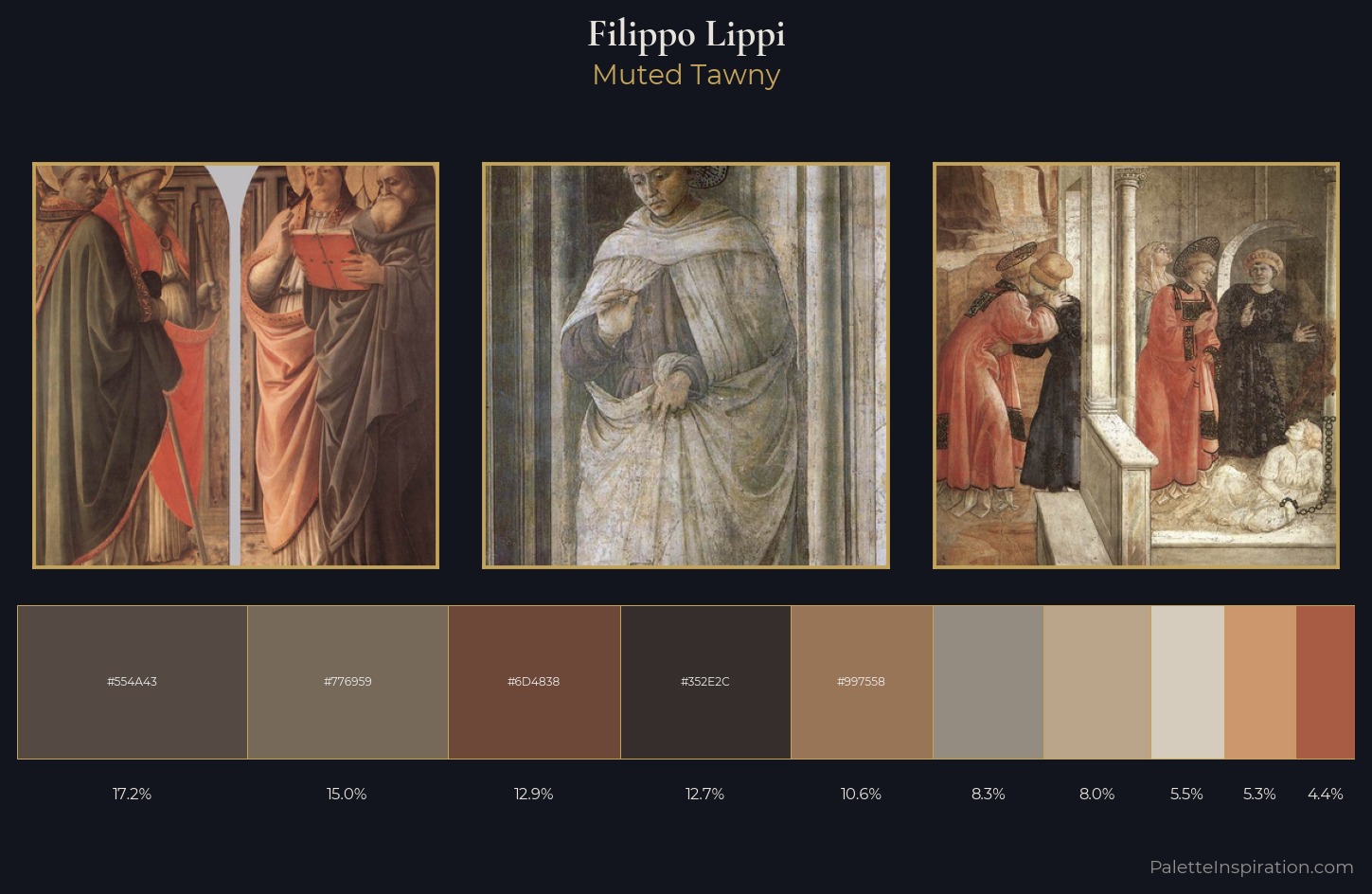 Filippo Lippi Palette 6 — Muted Tawny