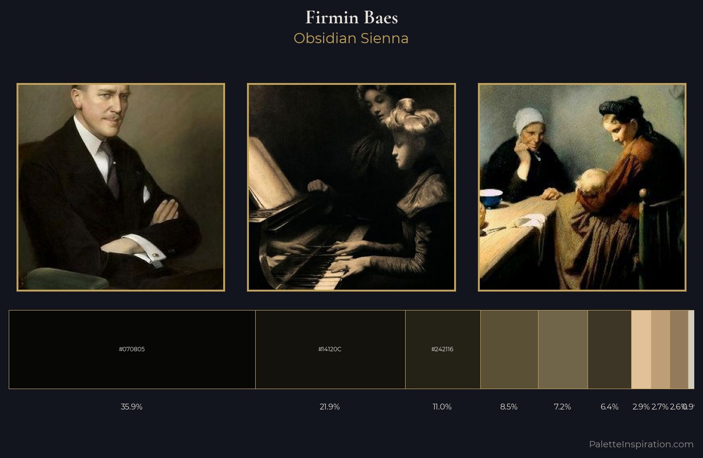 Firmin Baes Palette 3 — Obsidian Sienna