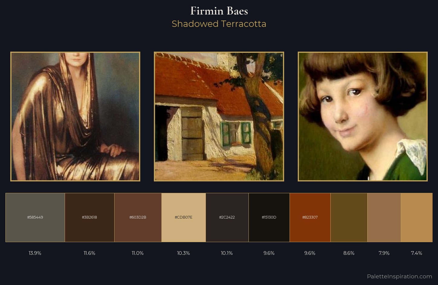 Firmin Baes Palette 4 — Shadowed Terracotta