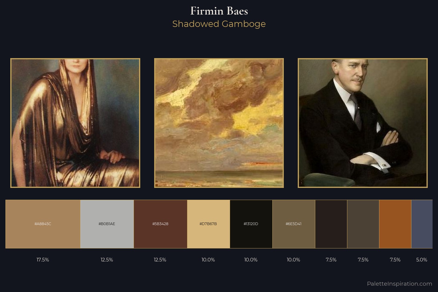 Firmin Baes Master Palette — Shadowed Gamboge
