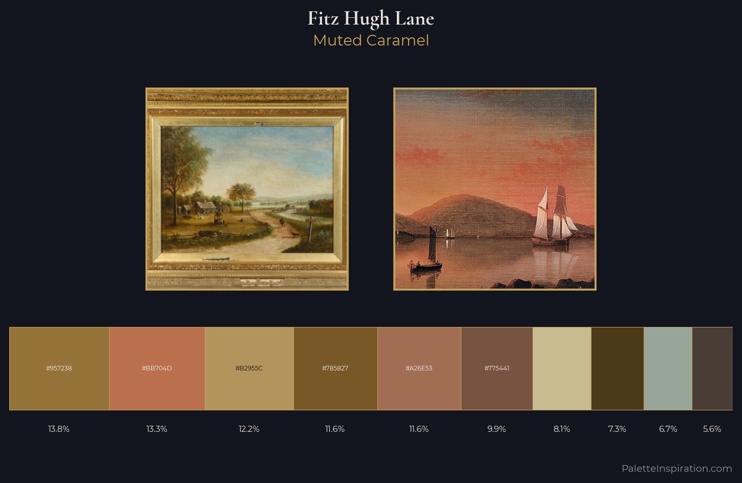 Fitz Hugh Lane Palette 3 — Muted Caramel