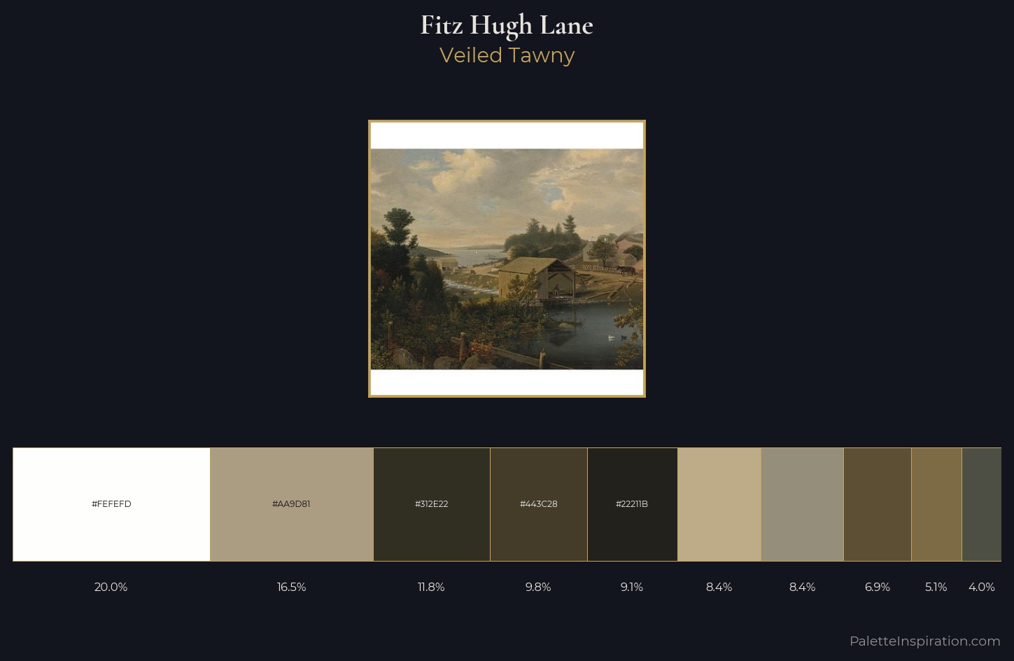 Fitz Hugh Lane Palette 4 — Veiled Tawny
