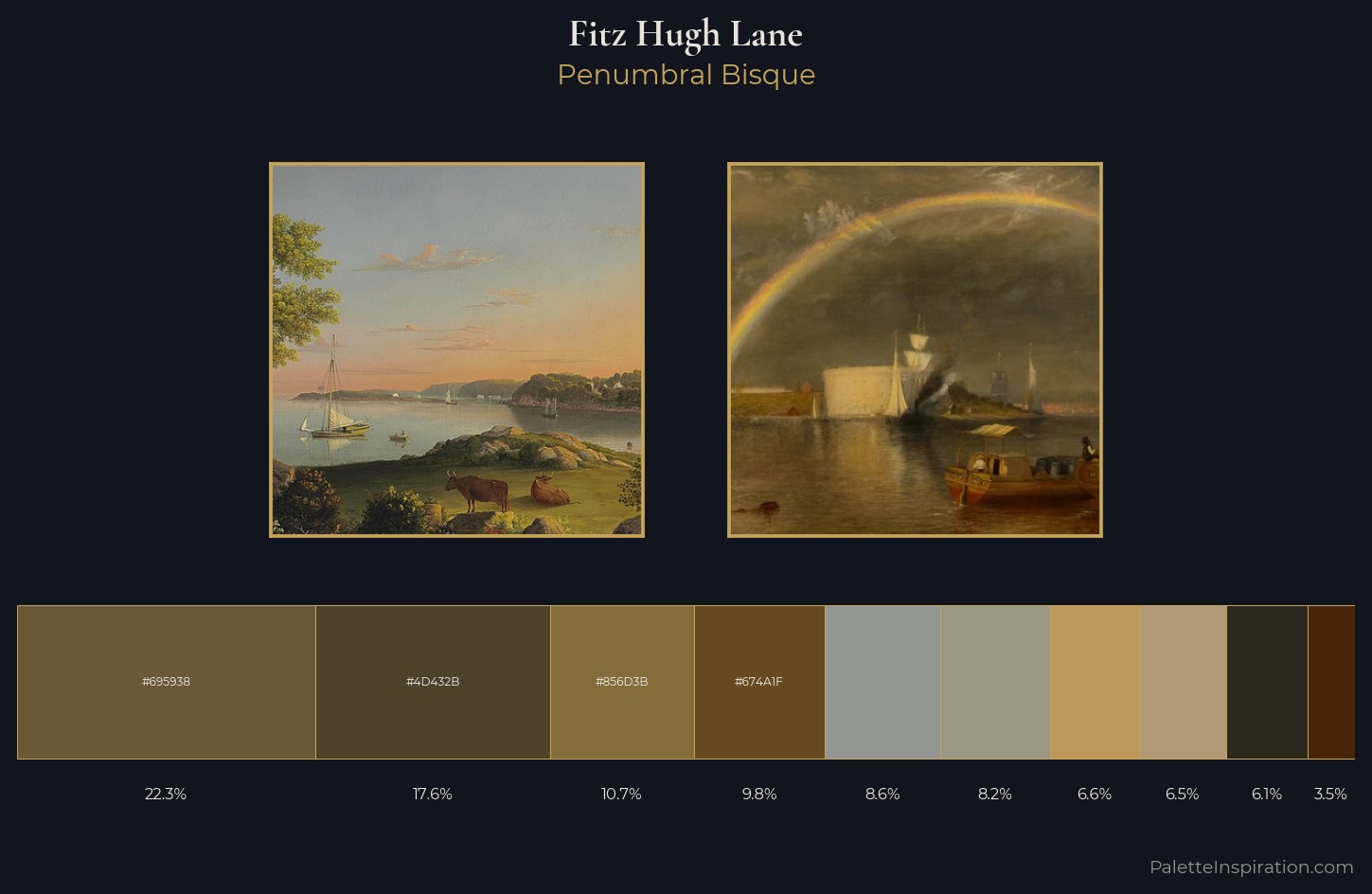 Fitz Hugh Lane Palette 5 — Penumbral Bisque