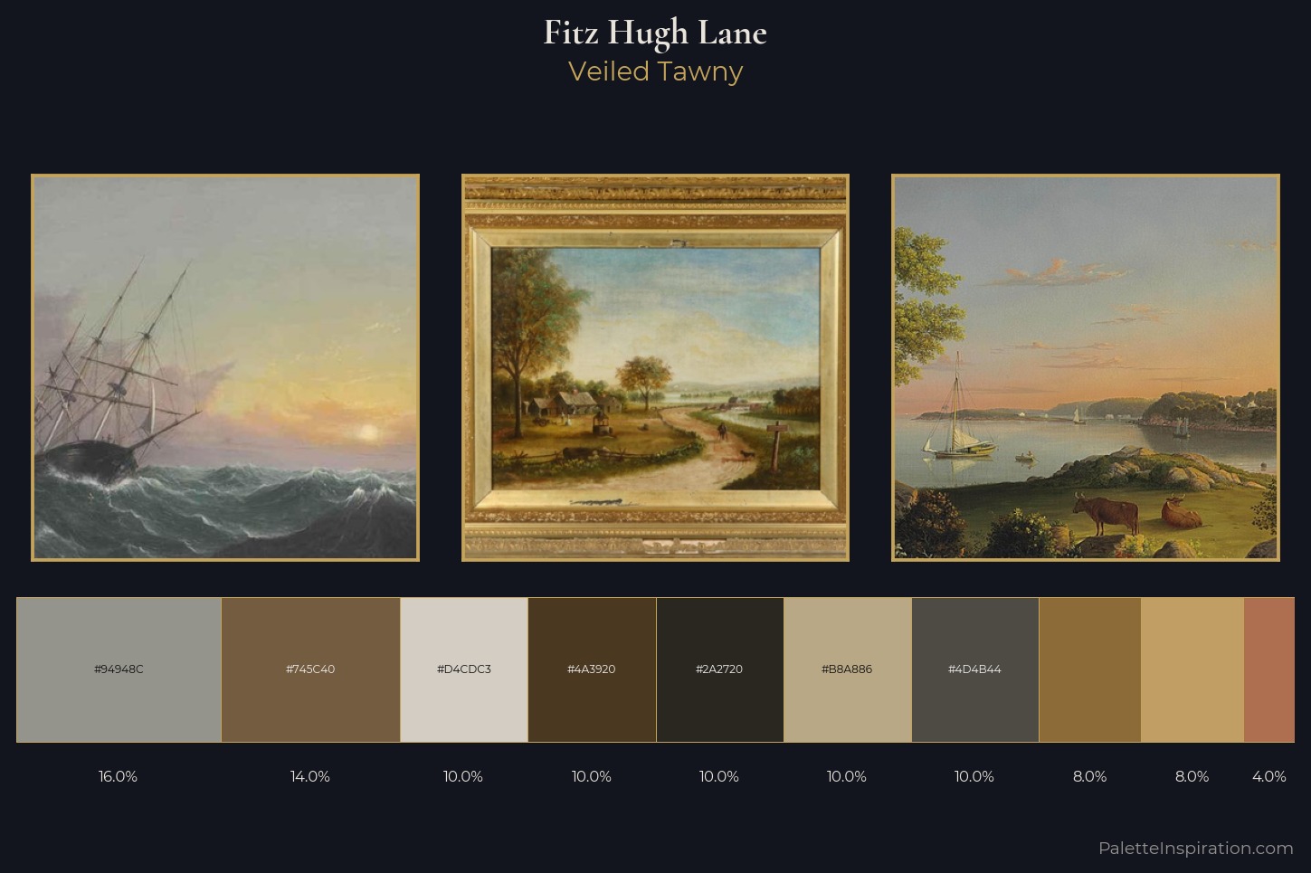 Fitz Hugh Lane Master Palette