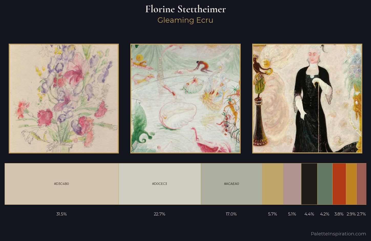 Florine Stettheimer Palette 1 — Gleaming Ecru