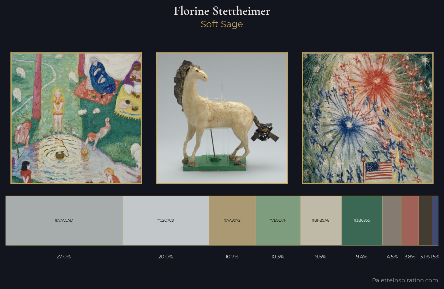 Florine Stettheimer Palette 3 — Soft Sage