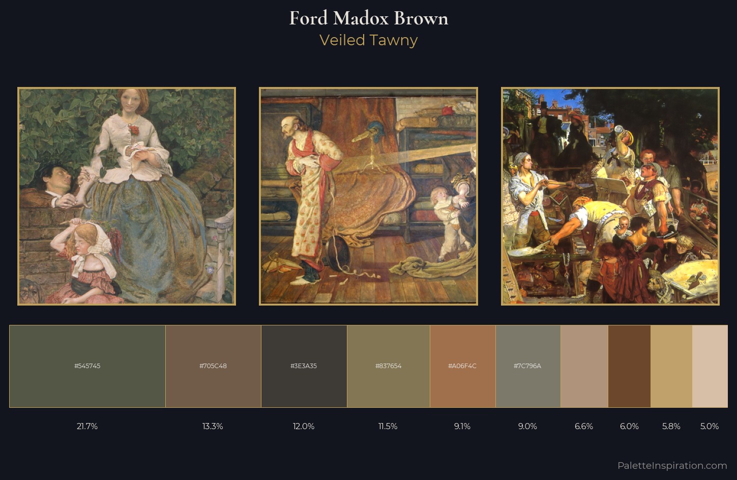 Ford Madox Brown Palette 4 — Veiled Tawny