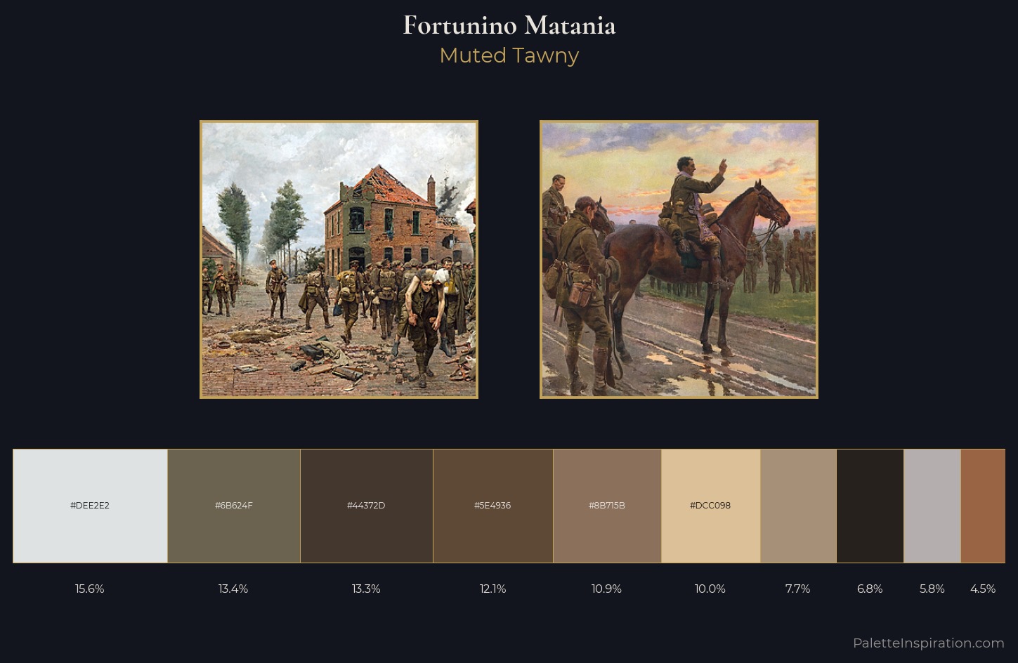 Fortunino Matania Palette 2 — Muted Tawny