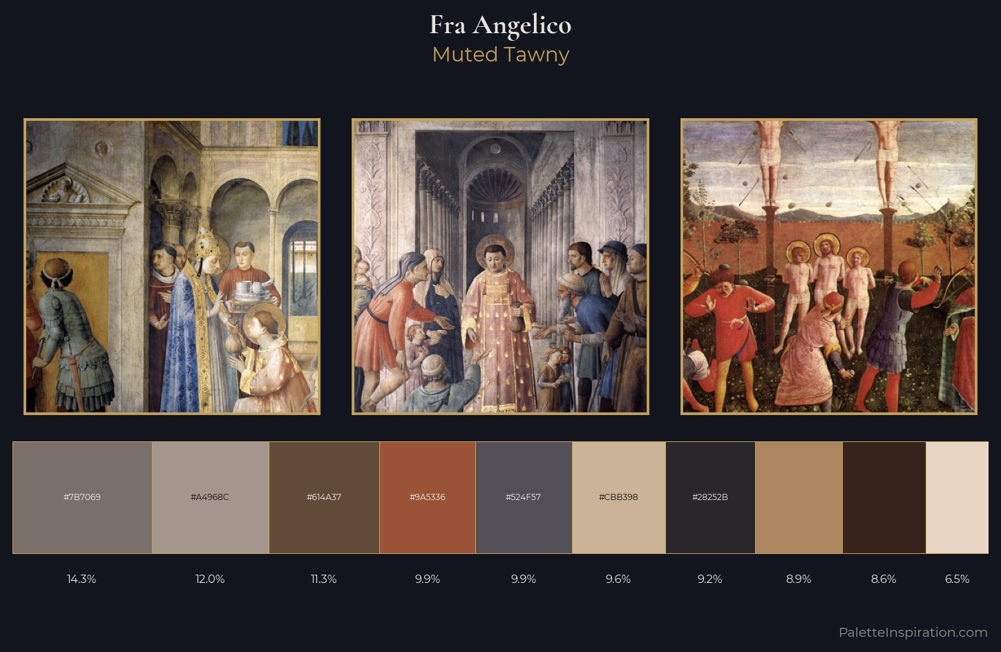 Fra Angelico Palette 6 — Muted Tawny