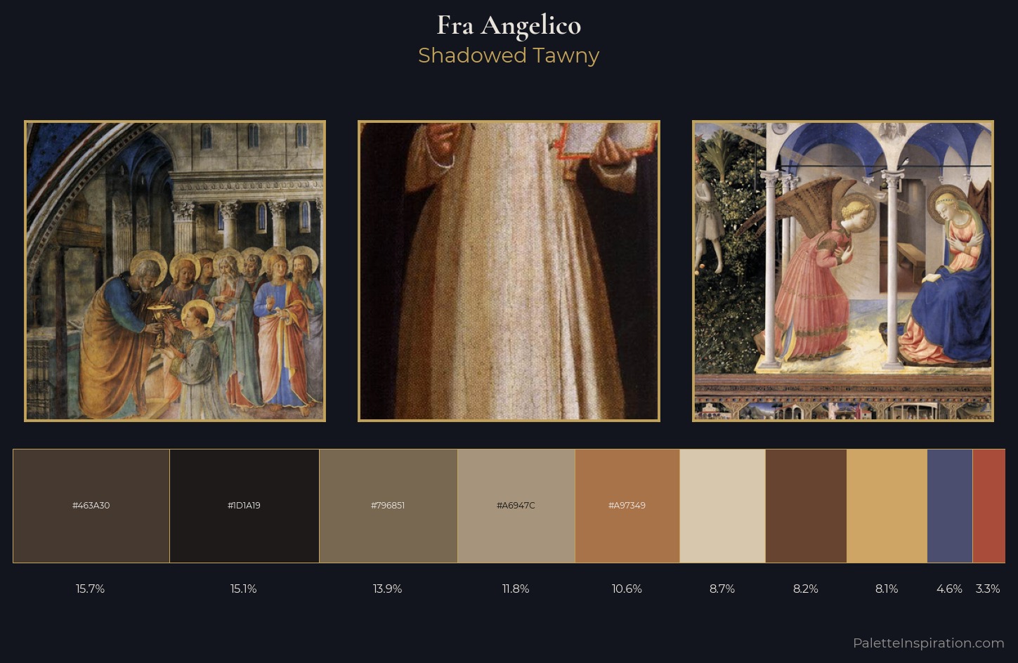 Fra Angelico Palette 10 — Shadowed Tawny
