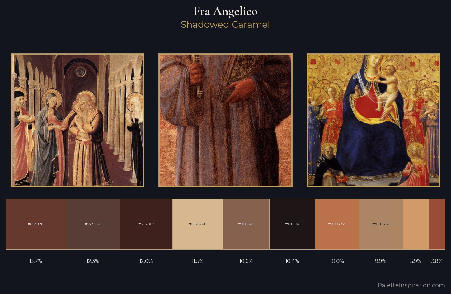 Fra Angelico Palette 13 — Shadowed Caramel
