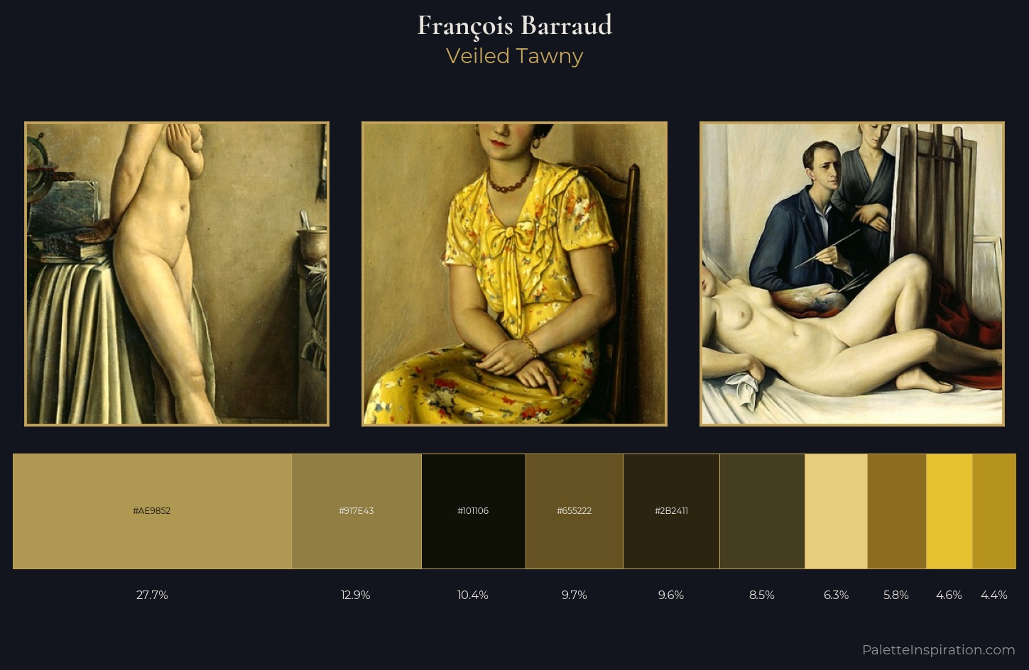 François Barraud Palette 2 — Veiled Tawny