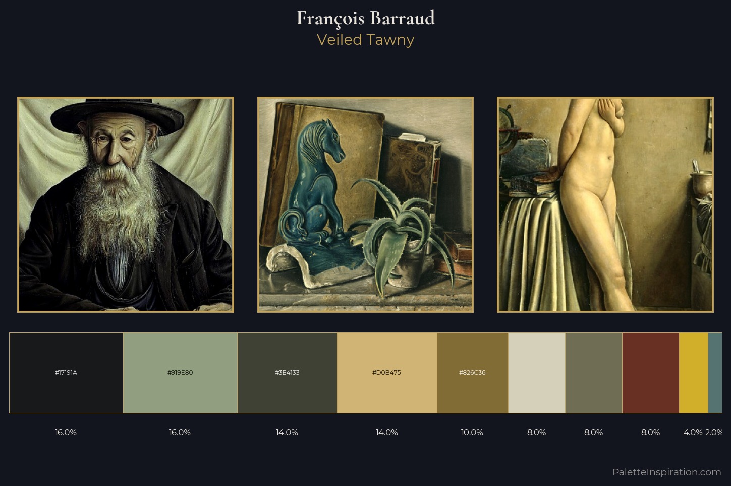 François Barraud Master Palette — Veiled Tawny