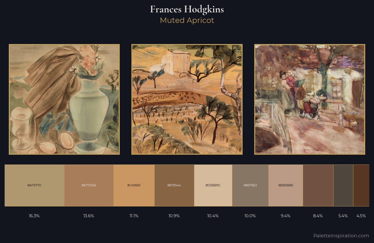 Frances Hodgkins Palette 8 — Muted Apricot