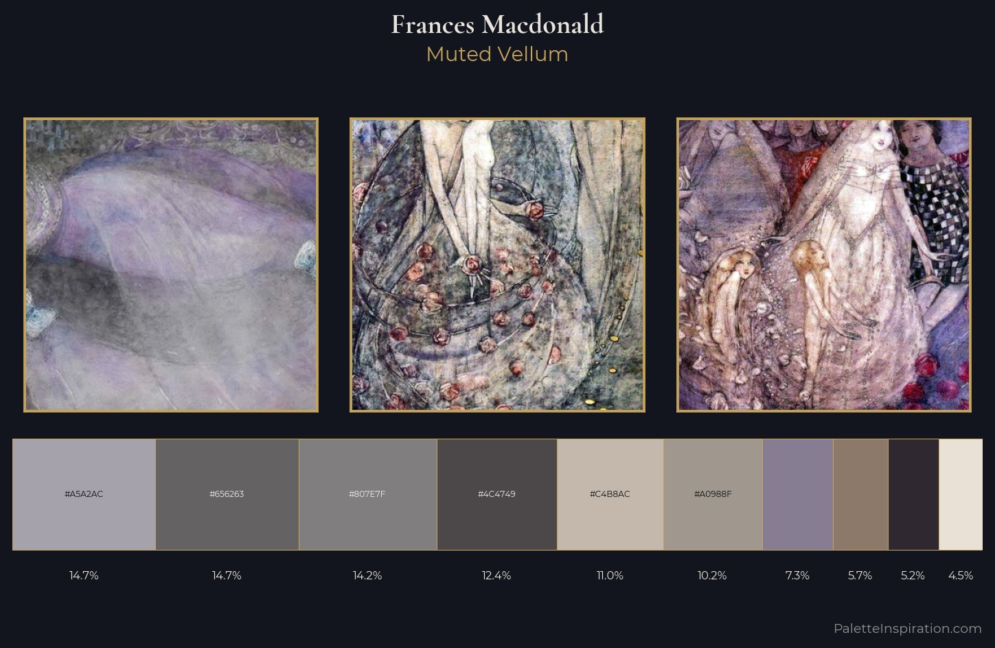 Frances Macdonald Palette 3 — Muted Vellum