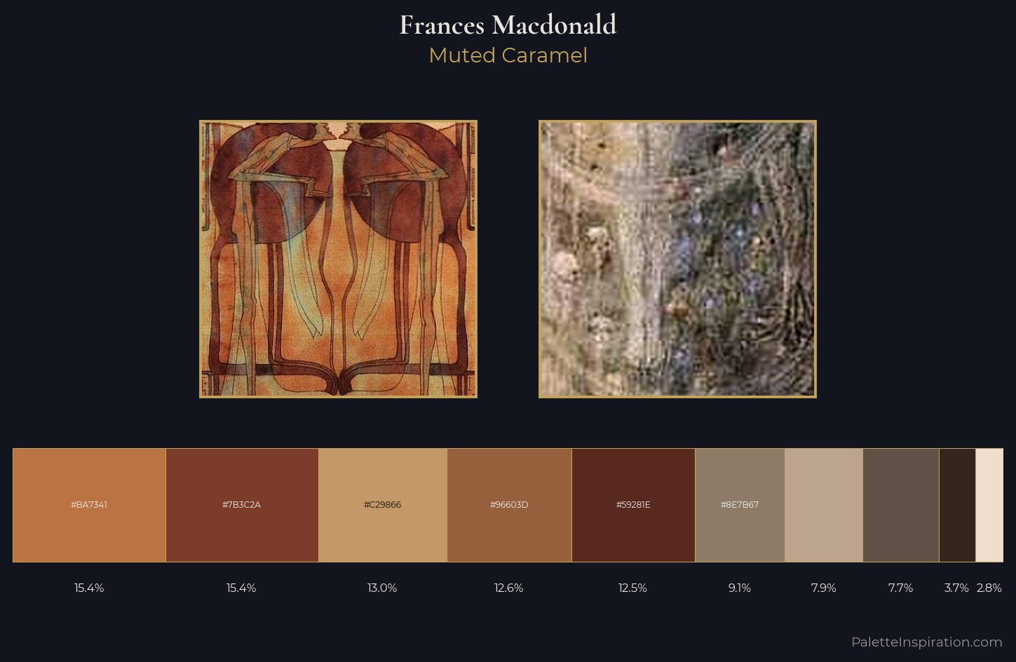 Frances Macdonald Palette 4 — Muted Caramel