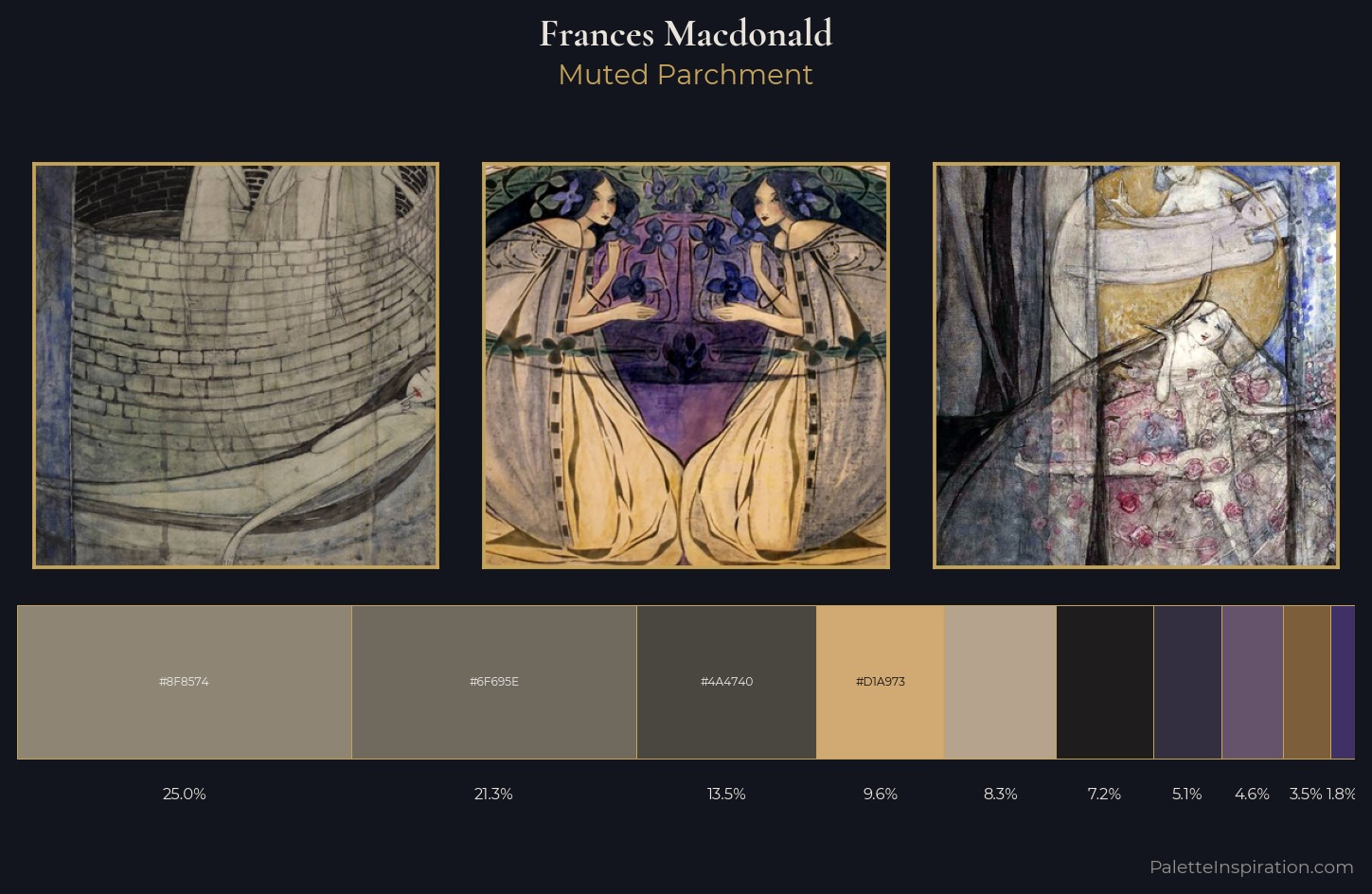 Frances Macdonald Palette 6 — Muted Parchment