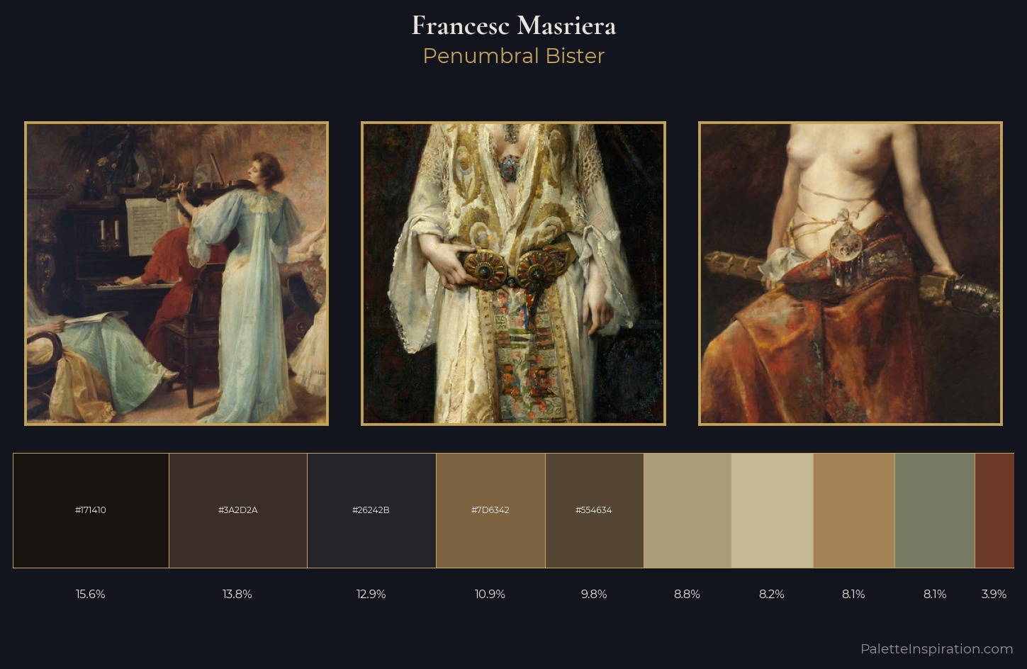 Francesc Masriera Palette 3 — Penumbral Bister