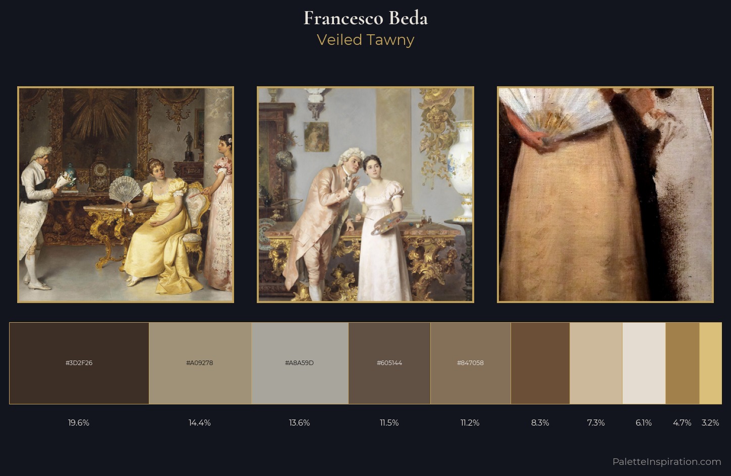 Francesco Beda Palette 1 — Veiled Tawny