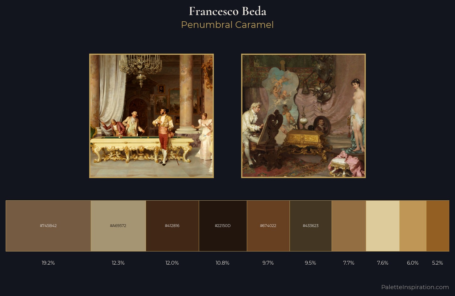 Francesco Beda Palette 4 — Penumbral Caramel