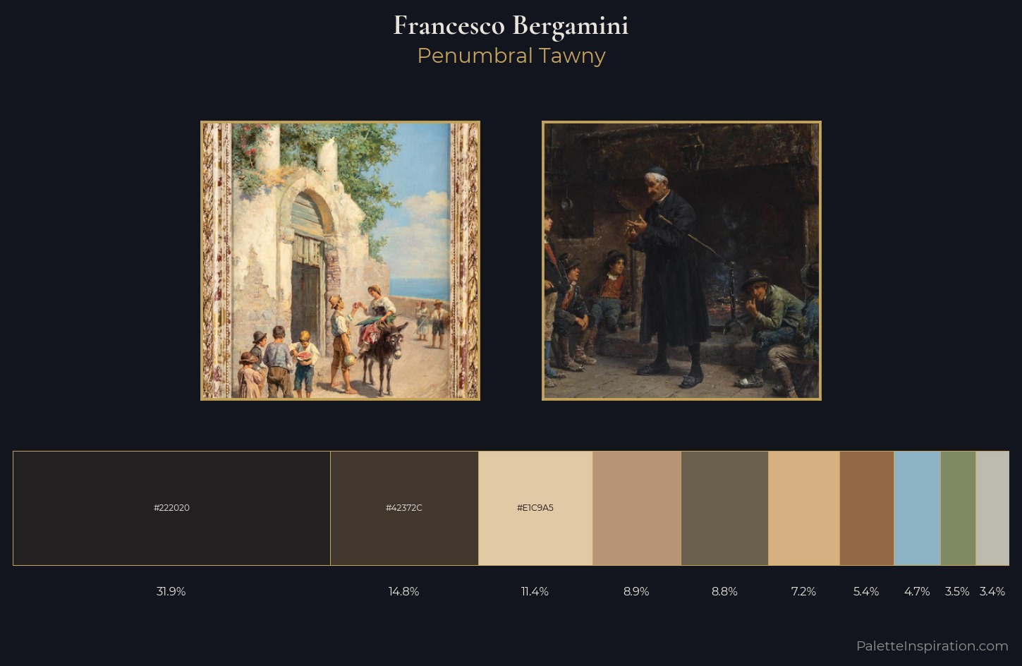 Francesco Bergamini Palette 1 — Penumbral Tawny
