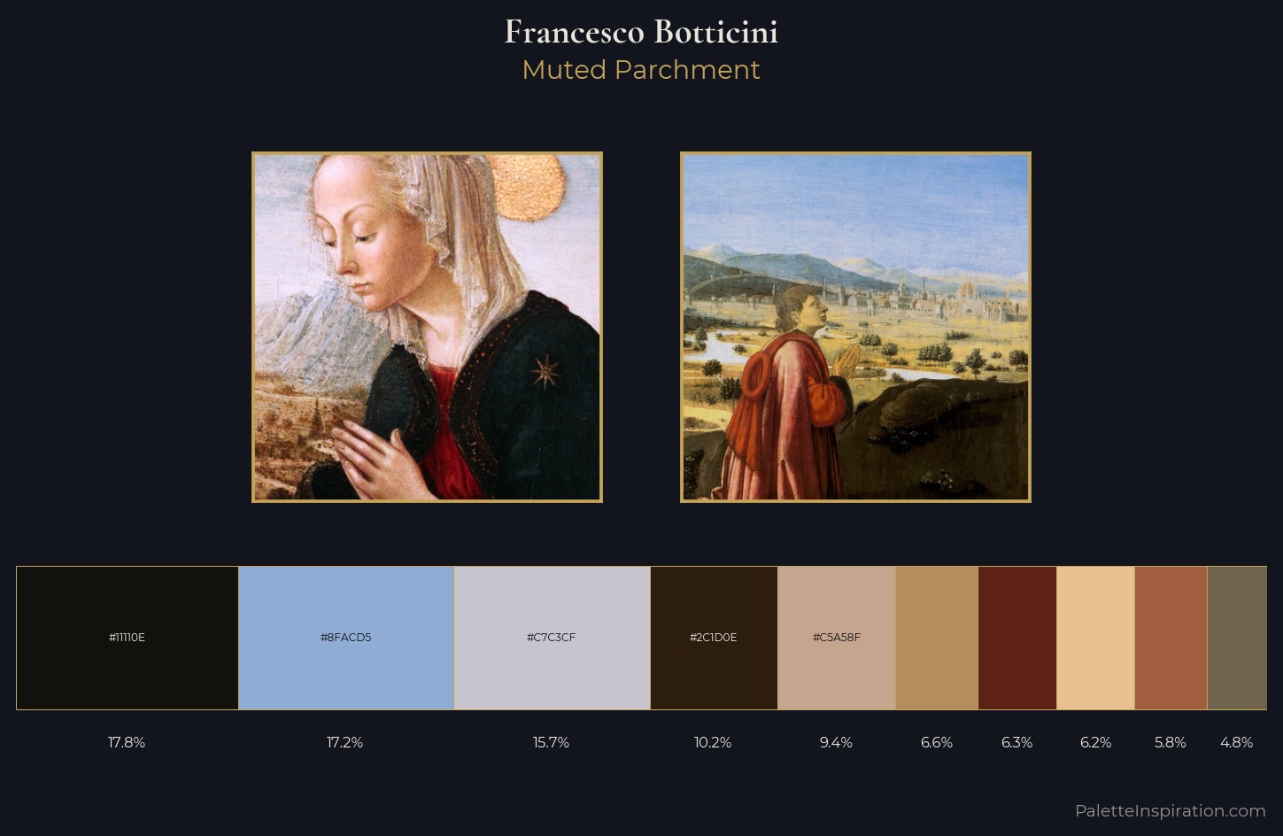 Francesco Botticini Palette 3 — Muted Parchment