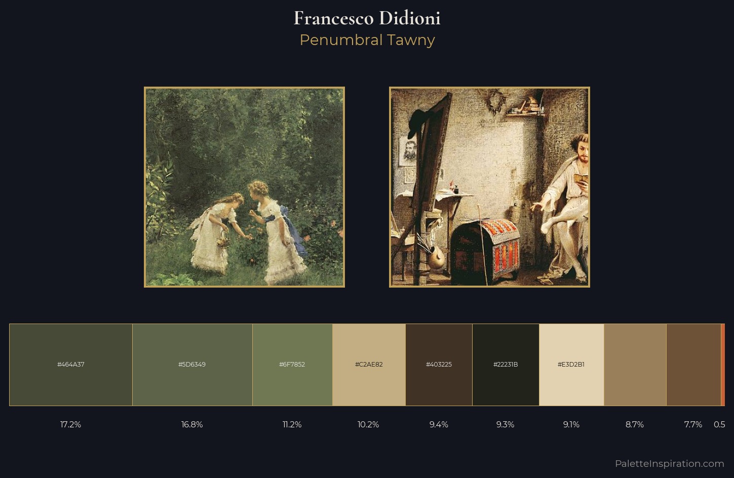 Francesco Didioni Palette 2 — Penumbral Tawny