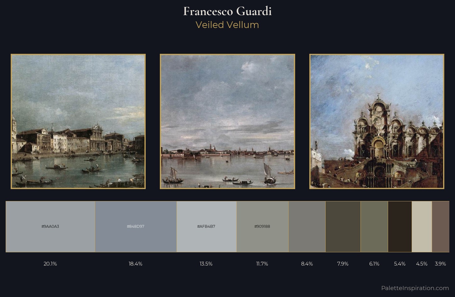Francesco Guardi Palette 2 — Veiled Vellum