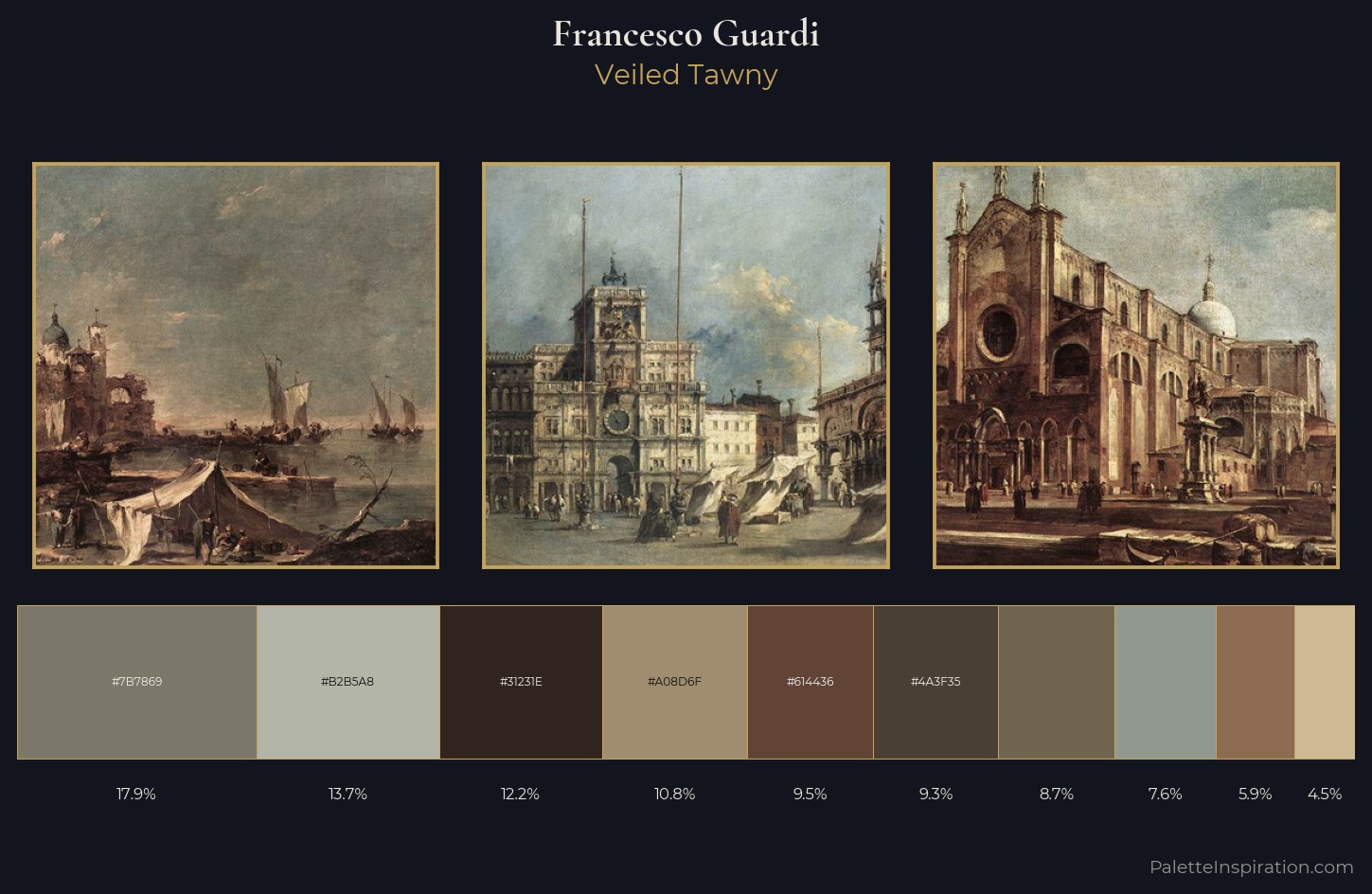 Francesco Guardi Palette 5 — Veiled Tawny