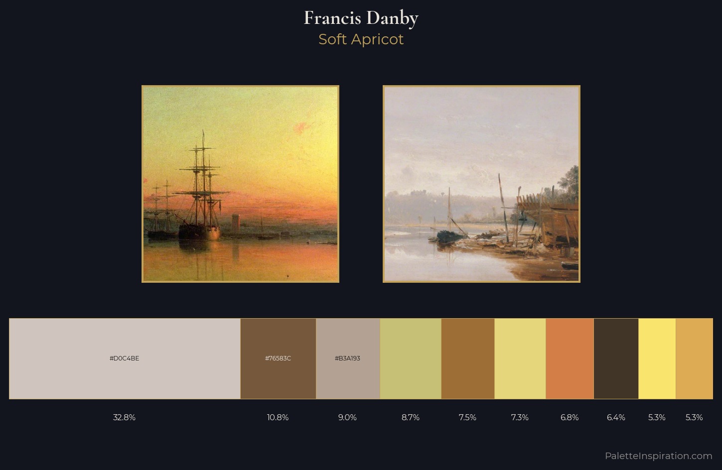 Francis Danby Palette 1 — Soft Apricot