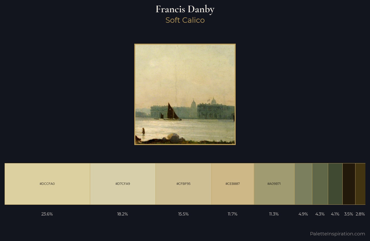 Francis Danby Palette 2 — Soft Calico