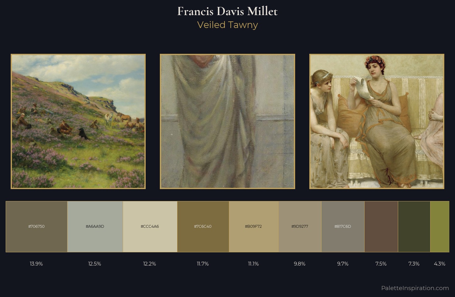 Francis Davis Millet Palette 2 — Veiled Tawny