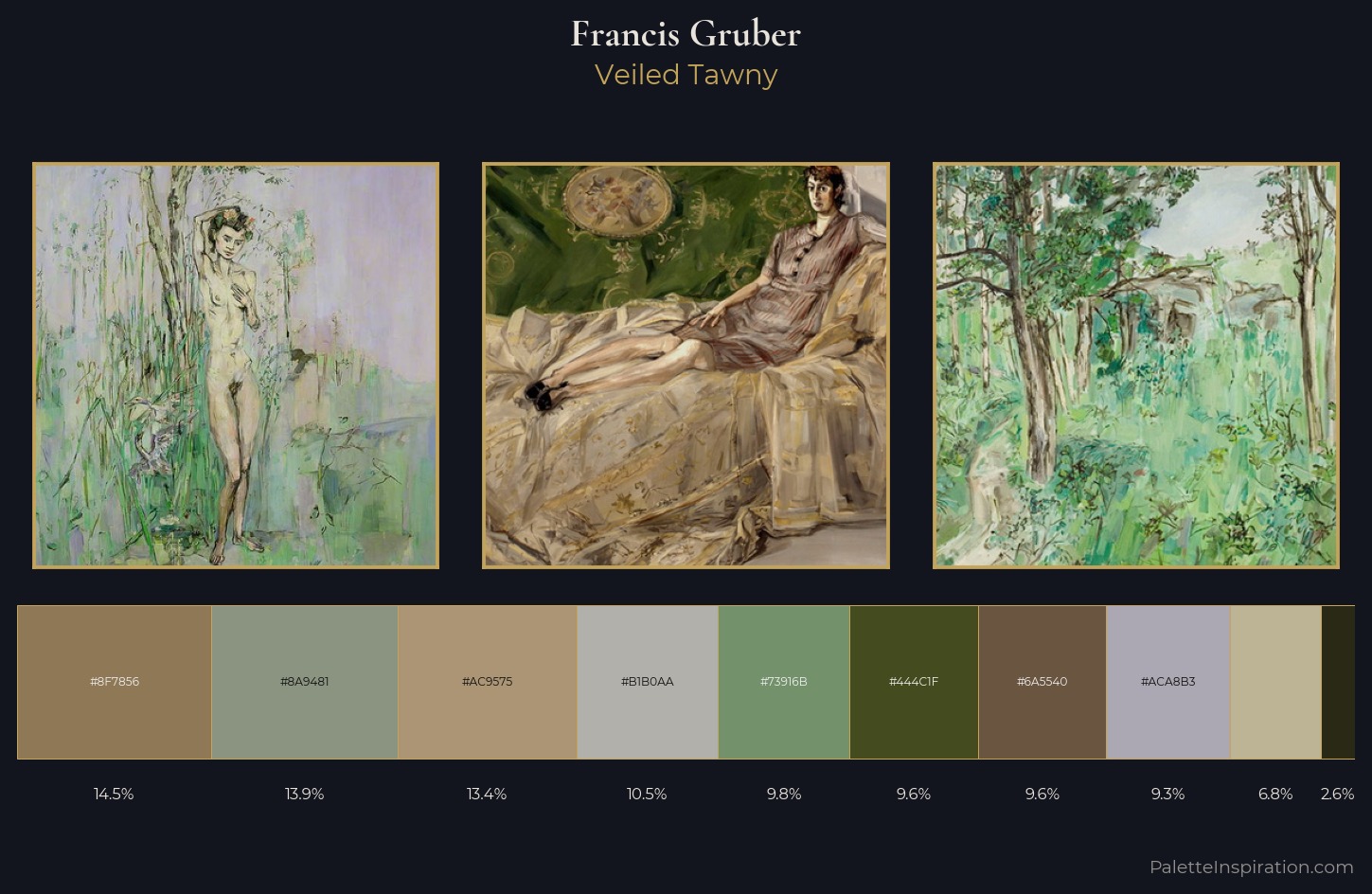 Francis Gruber Palette 1 — Veiled Tawny