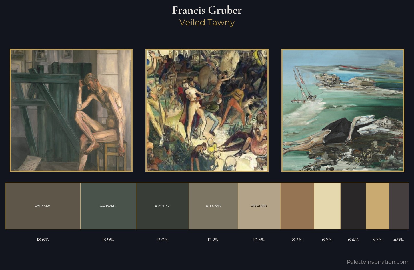 Francis Gruber Palette 2 — Veiled Tawny