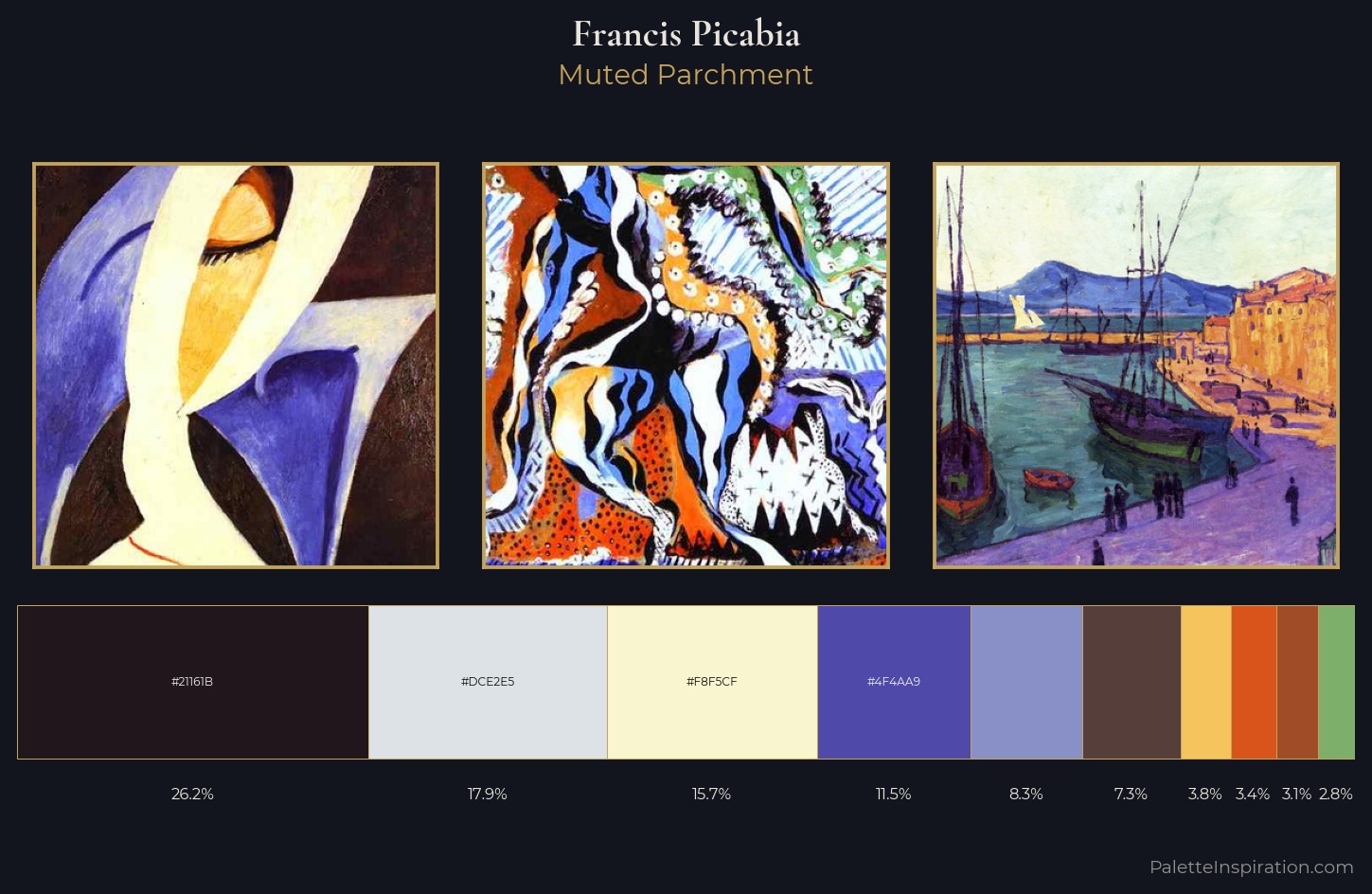 Francis Picabia Palette 4 — Muted Parchment