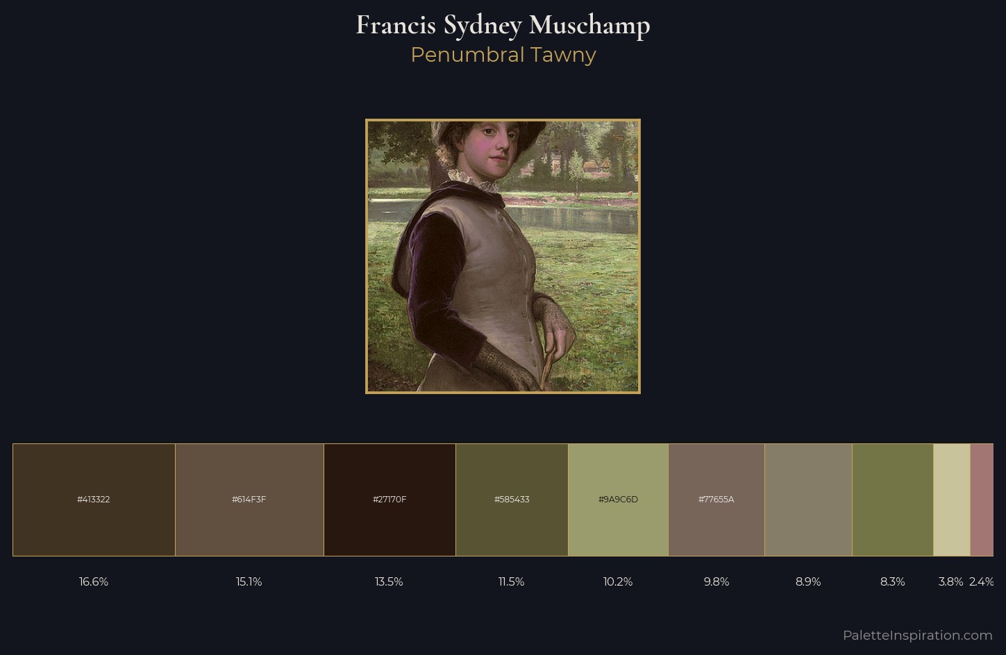 Francis Sydney Muschamp Palette 3 — Penumbral Tawny