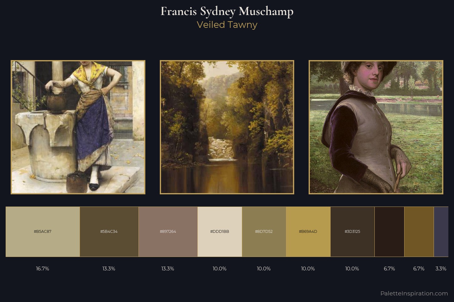 Francis Sydney Muschamp Master Palette — Veiled Tawny