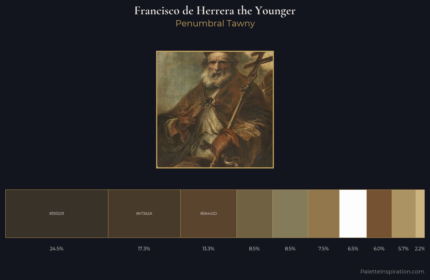 Francisco de Herrera the Younger Palette 2 — Penumbral Tawny