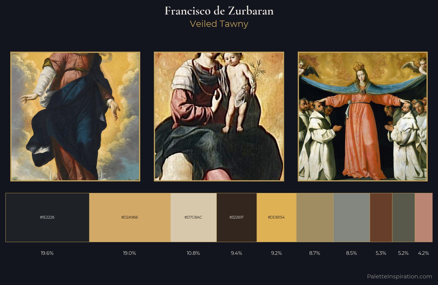 Francisco de Zurbaran Palette 3 — Veiled Tawny