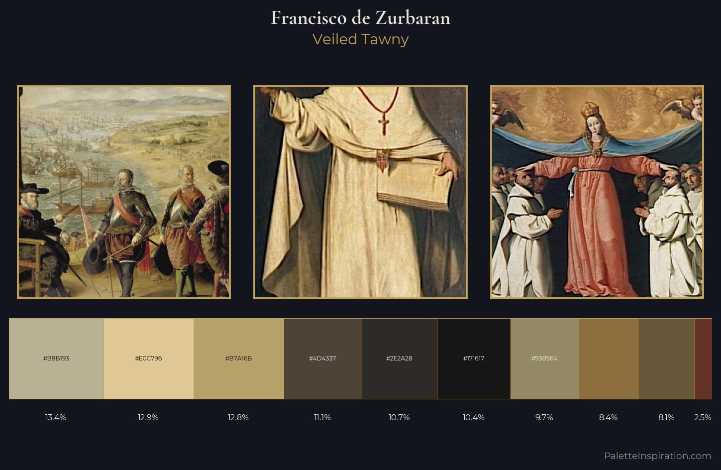 Francisco de Zurbaran Palette 8 — Veiled Tawny