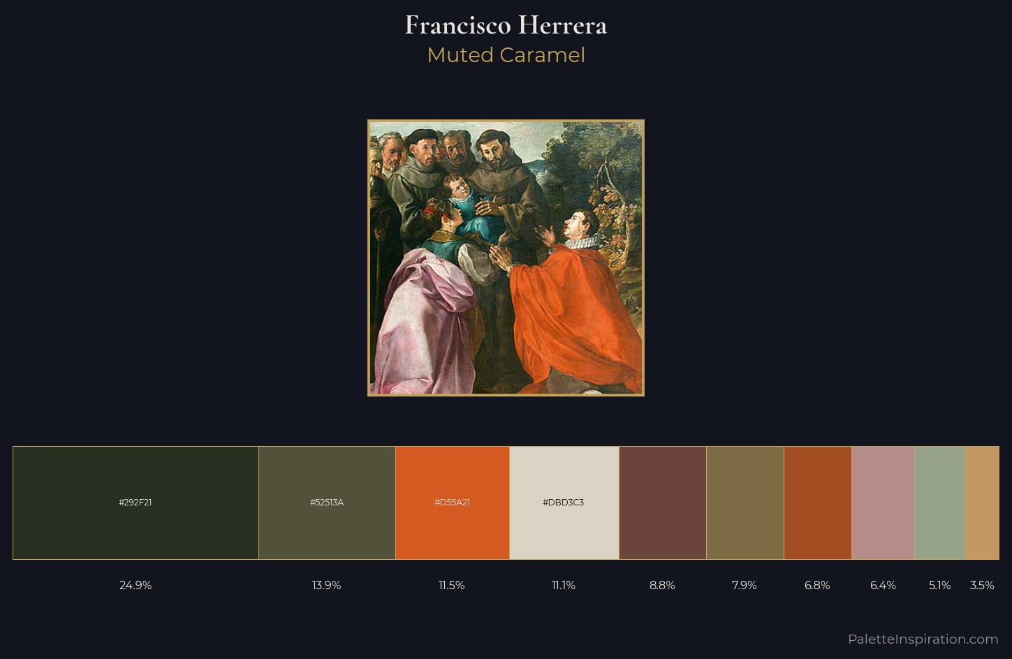 Francisco Herrera Palette 3 — Muted Caramel