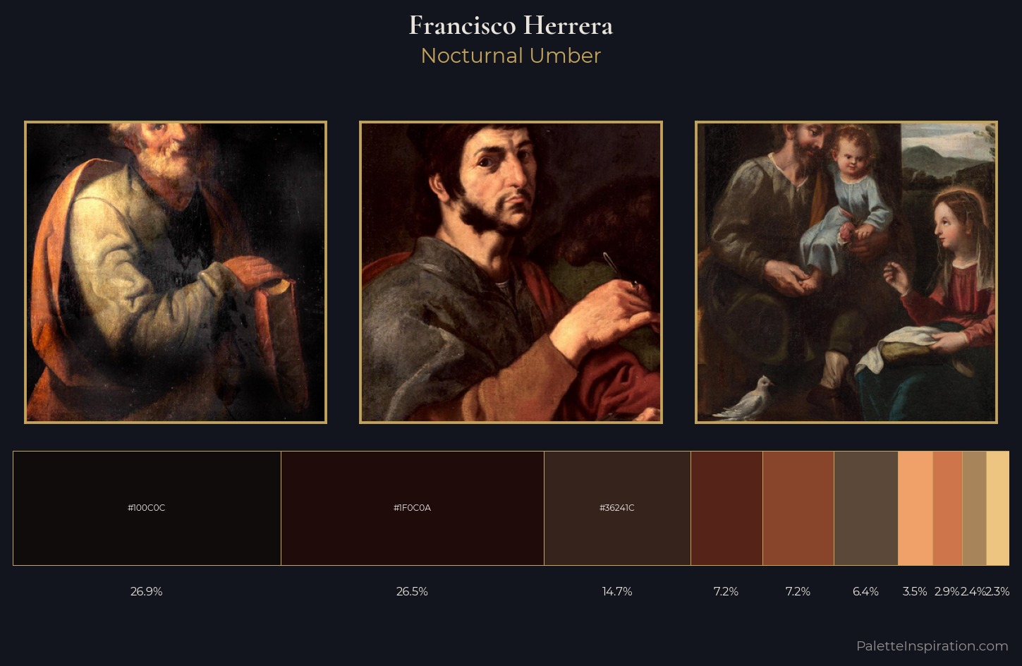 Francisco Herrera Palette 4 — Nocturnal Umber