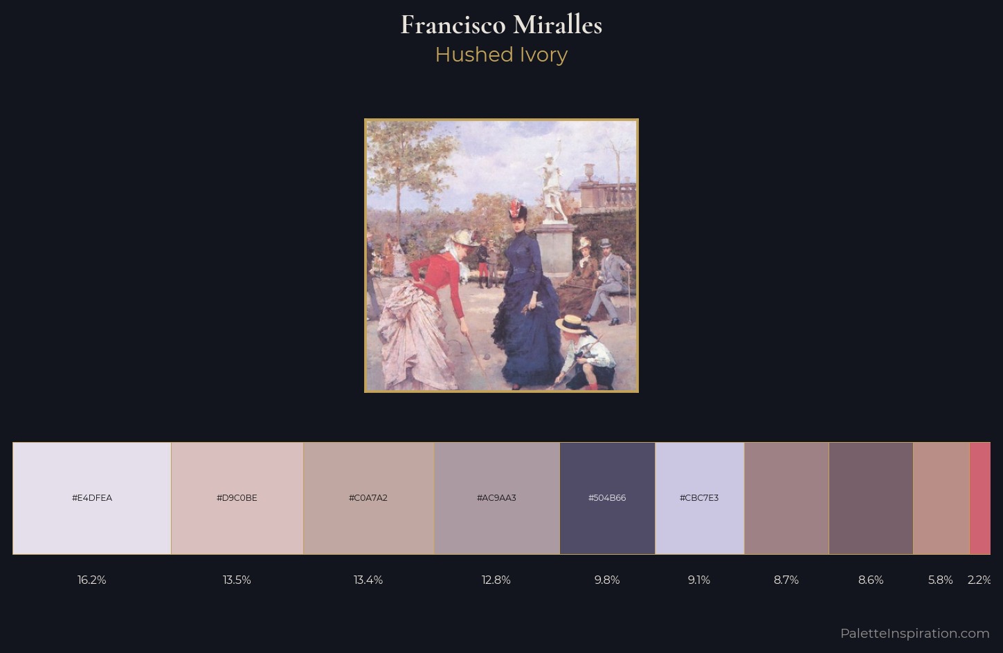 Francisco Miralles Palette 1 — Hushed Ivory