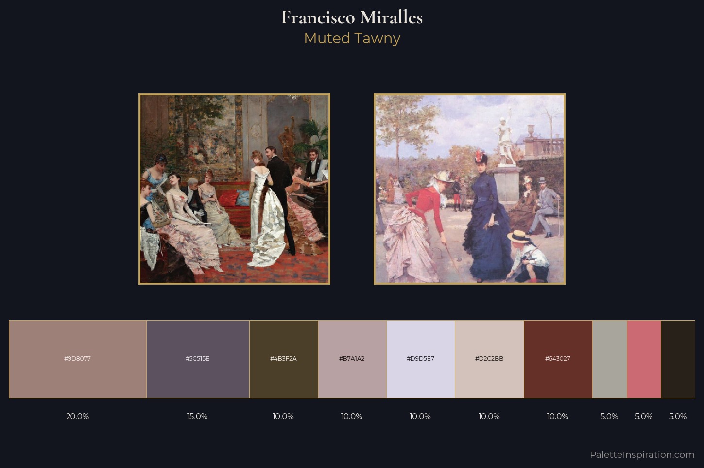 Francisco Miralles Master Palette — Muted Tawny