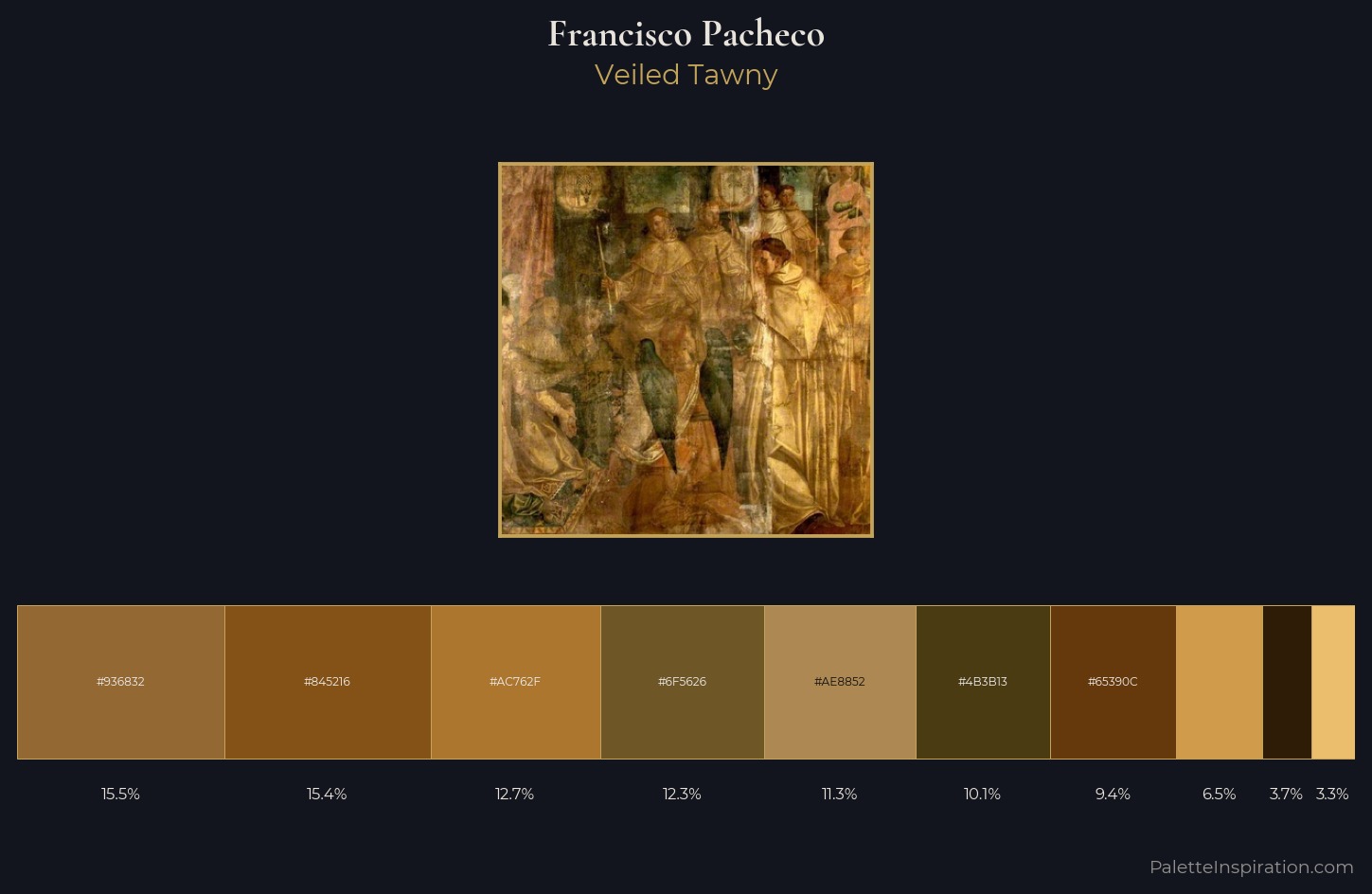 Francisco Pacheco Palette 1 — Veiled Tawny